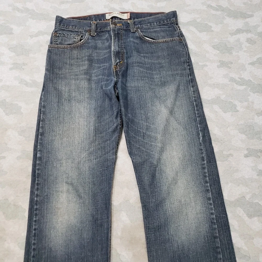 Vintage Levi's 505 Jeans Mens 33x30 Blue Denim Dark Wash Y2k Straight Leg